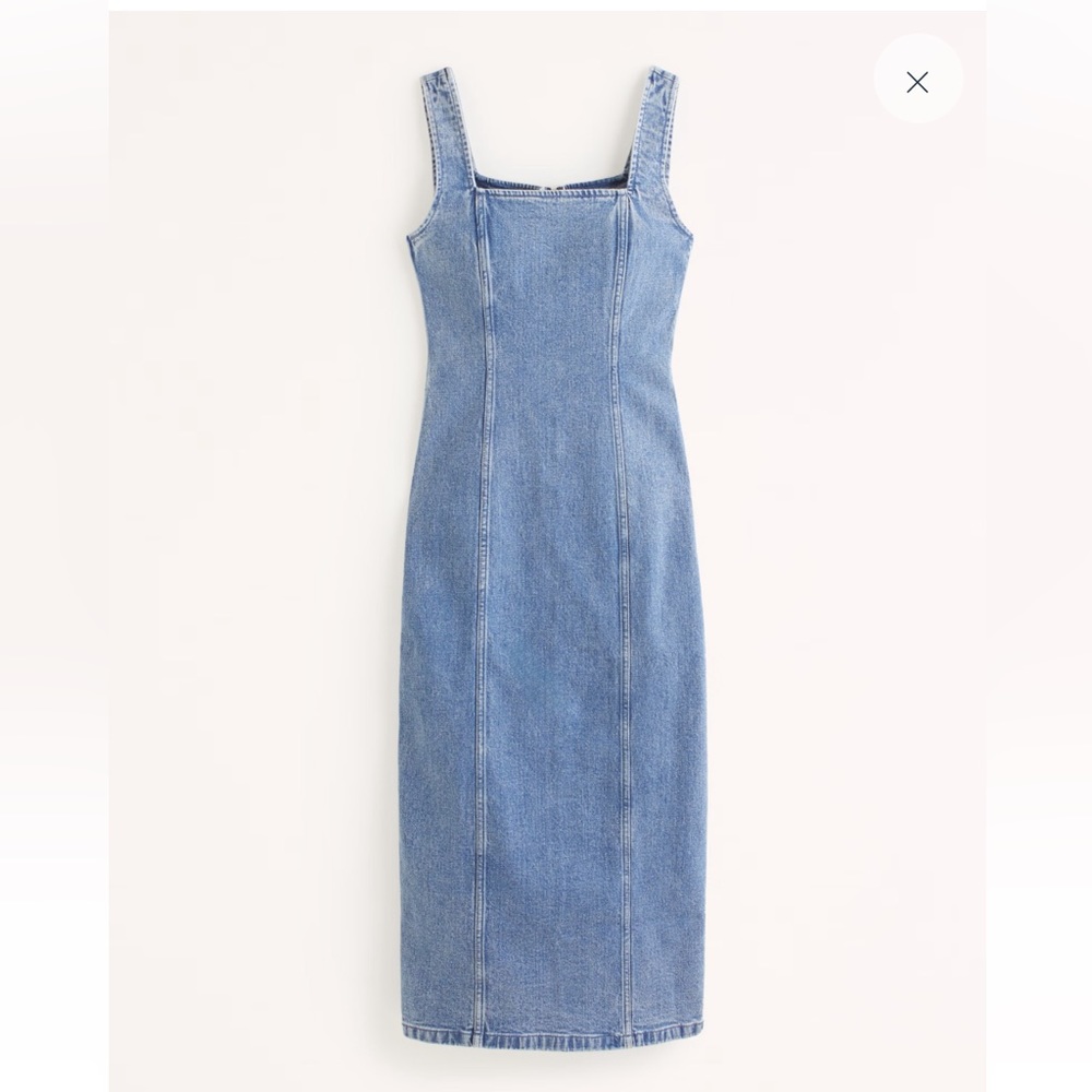Denim Midi Dress. Worn once! XL, true to size! I’m 5’9” and it fits perfectly!